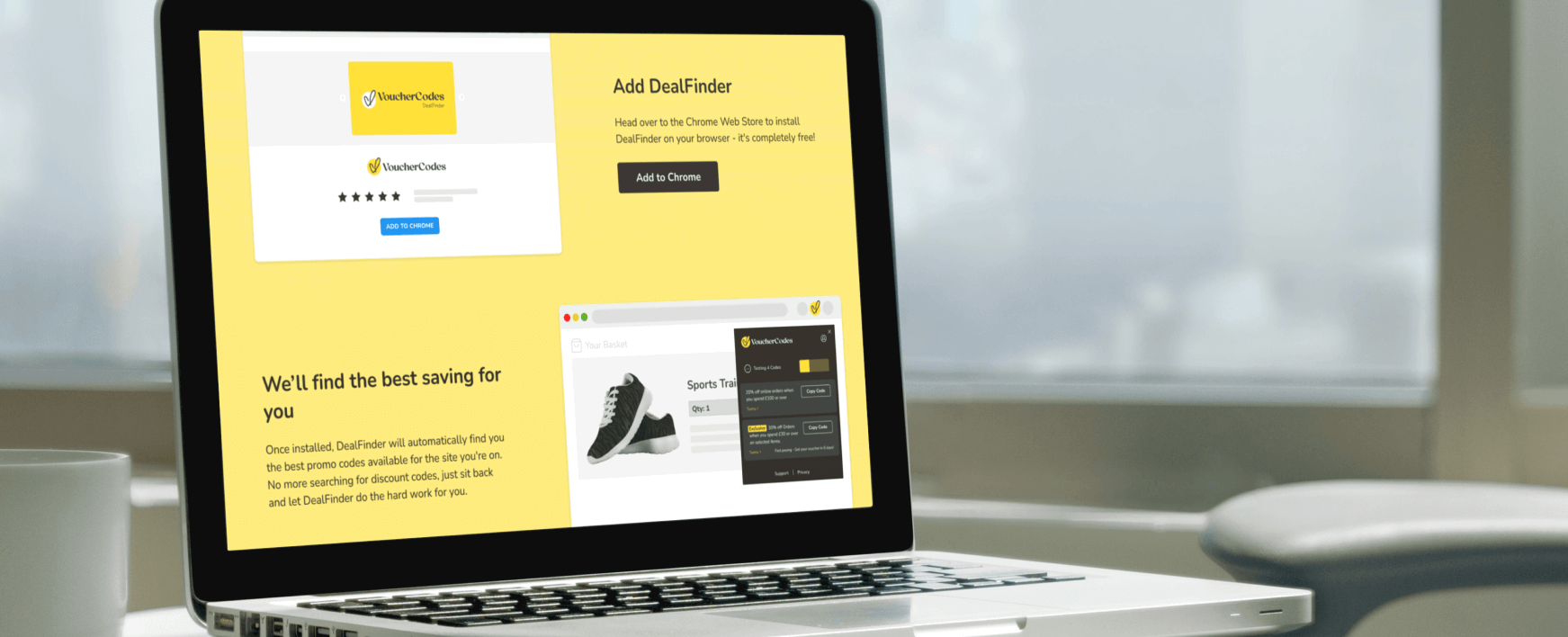 Laptop dealfinder homepage